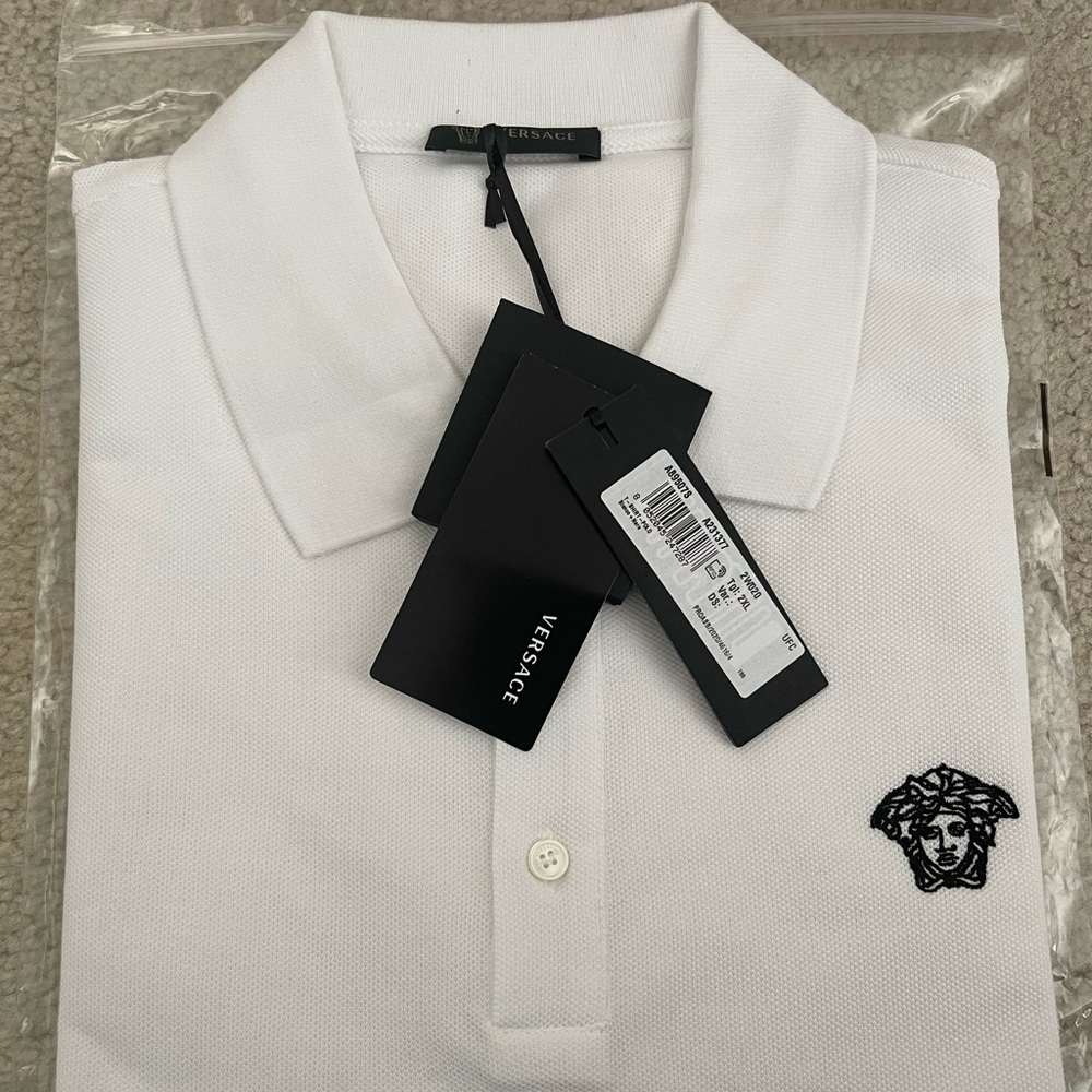 Versace white Polo